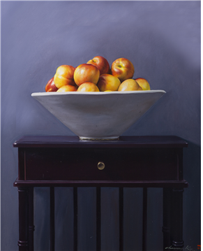  천도복숭아 ㅣ oil on canvas ㅣ 50호 2018년작