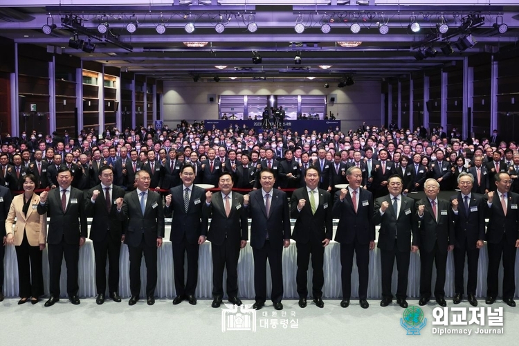  윤석열 대통령은 신년인사회에 참석했다. (자료=대통령실)
