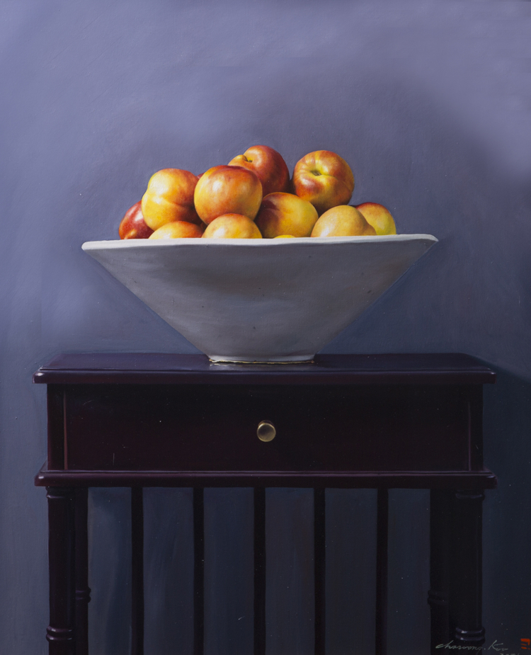 천도복숭아 Oil on canvas 72.7x60.6cm