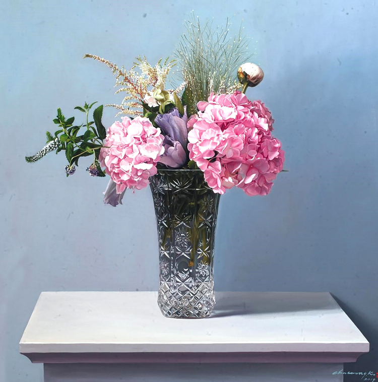 Flowers, 150 x 150,oil on canvas, 2022