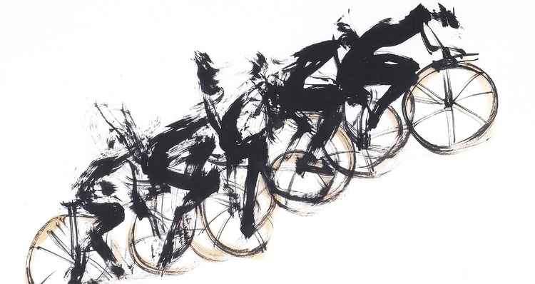  Speedom 04, 74 x 45cm, 화선지, 먹, 채색, 2006