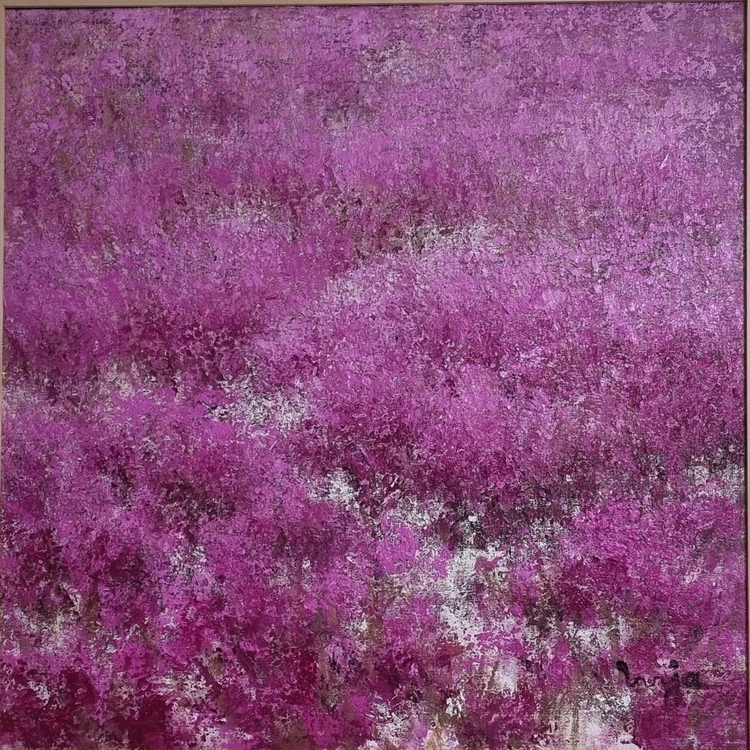 진달래 72.7X72.7 oil on canvas 2021