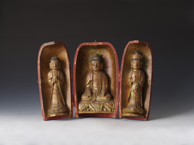  Wooden Amitabha Samson Buddha" (1637),