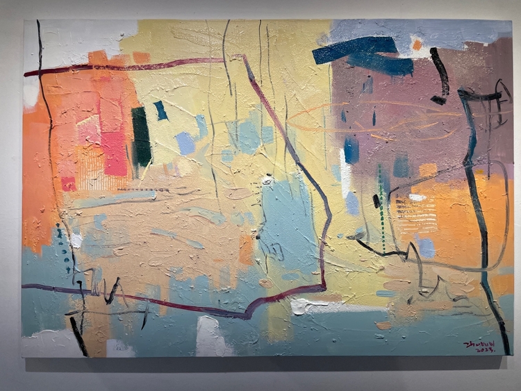 강남춘색 oil on canvas 80 . 3 * 116 . 8 2023년