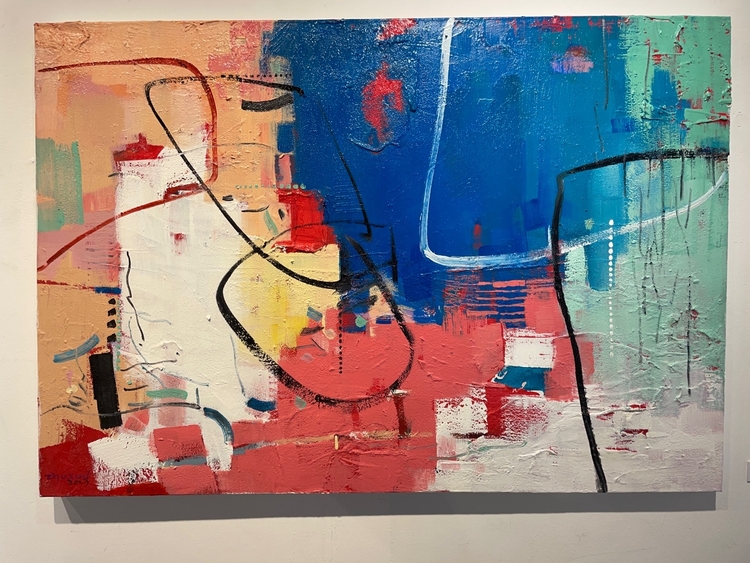 아름다운 강남 oil on canvas 80 . 3 * 116 . 8 2023년