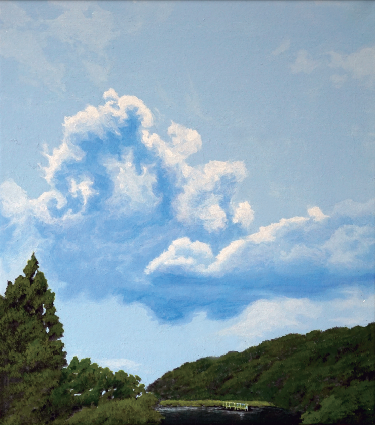 (5대) 허재, 202304, 한지에 수묵, 혼합재료, 2022 , 45 x 53cm