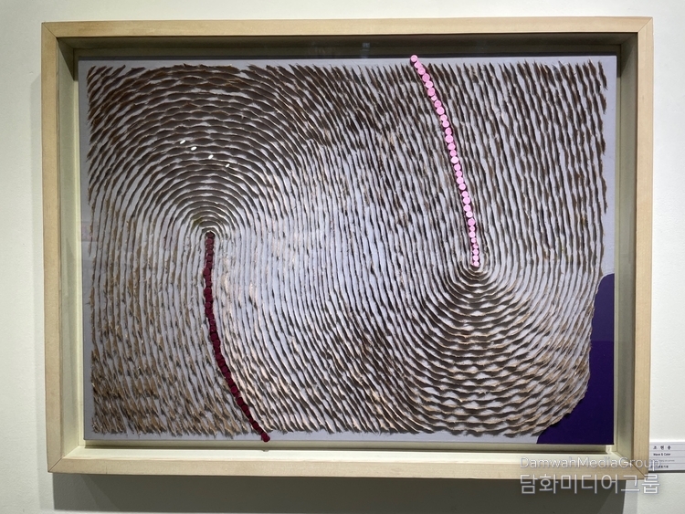 조용현 wave & cclor 53 * 73 hanji on canvas