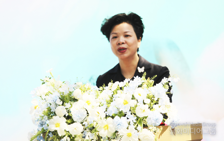 중국 후난성 "장영춘" 상무부성장, 한국방문 인사말