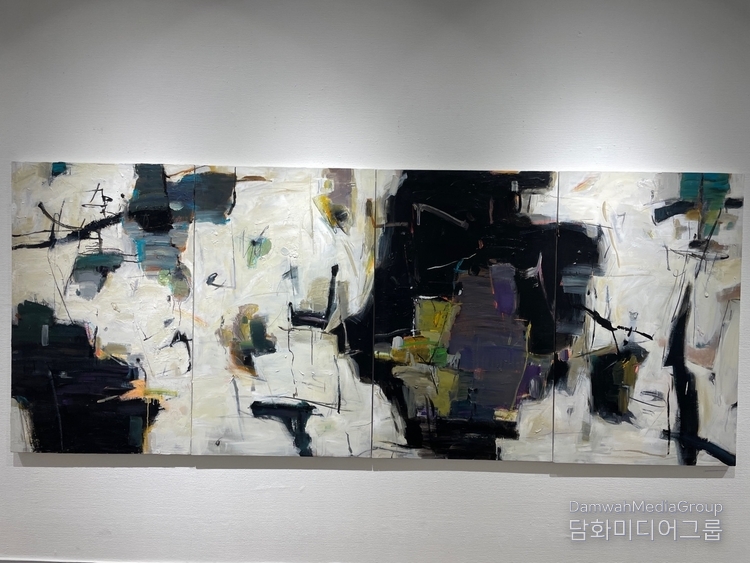 숨 116.8 * 290 mixed media on canvas 2023