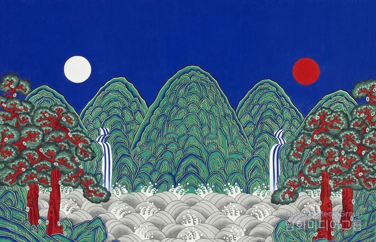 일월오봉도, 명지대학교 K-민화학과 이미형 주임교수 作