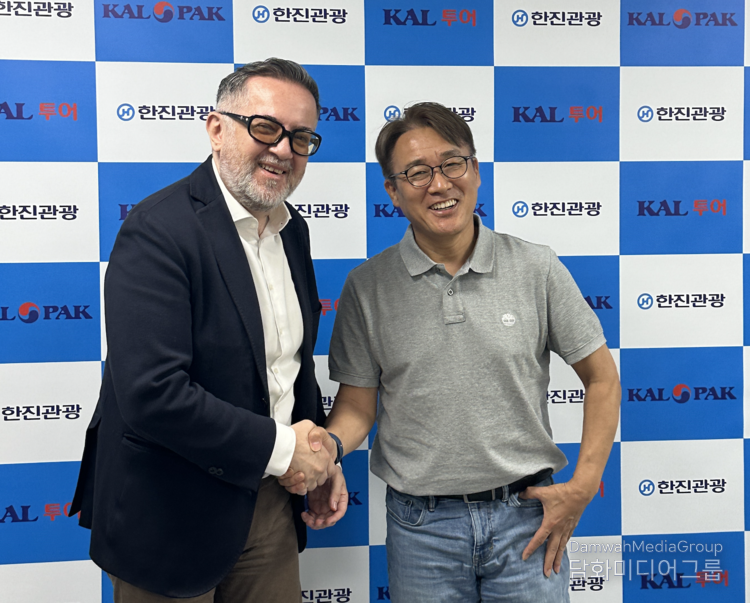 고품격 미식여행 상품을 기획 중인 마르코 지사장과 이장훈 한진관광 대표,(사진_크로아티아관광청/CNTB)