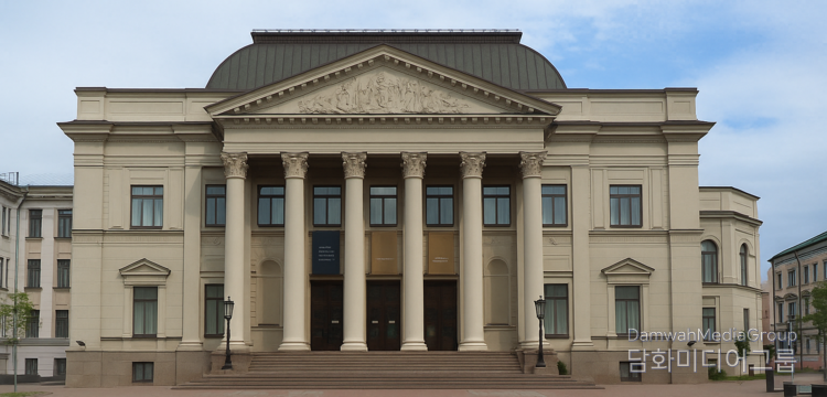 벨라루스 국립미술관 전경 (National Art Museum of the Republic of Belarus, Minsk) 벨라루스 수도 민스크 중심에 위치한 국립미술관은 1939년 설립된 이래, 벨라루스 예술의 상징이자 대표 문화기관으로 자리하고 있다. 이번 「K-민화, 한국의 美」 초청전이 열린 장소로, 한국과 벨라루스 간 문화예술 교류의 새로운 장을 여는 무대가 되었다.