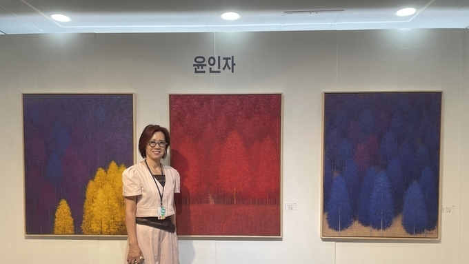 윤인자 작가 2025 모나벨리 국제아트페어 MONAF 참여