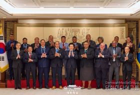 이재명 대통령, 태평양도서국 외교장관 단체 접견