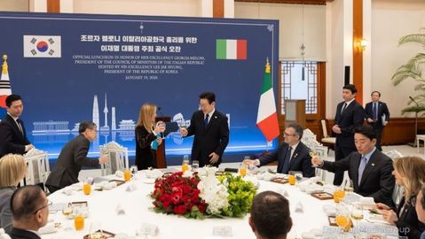 이재명 대통령, 조르자 멜로니 이탈리아 총리 방한 기념 공식 오찬