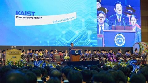 KAIST 학위수여식 참석 이재명 대통령 "단단한 이공계 안전망 구축"