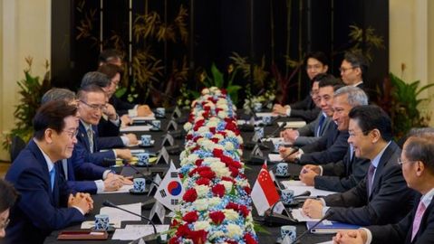 이재명 대통령, 싱가포르 총리와 정상회담