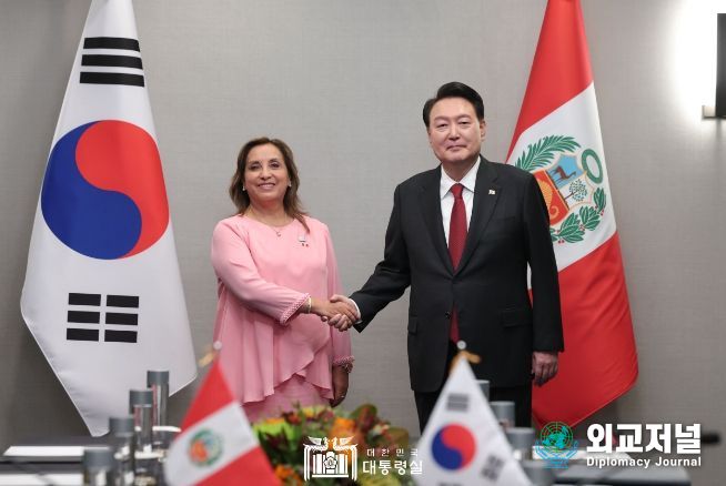 11월 16일 윤석열 대통령은 디나 볼루아르테 페루 대통령과 한-페루 정상회담을 가졌다.