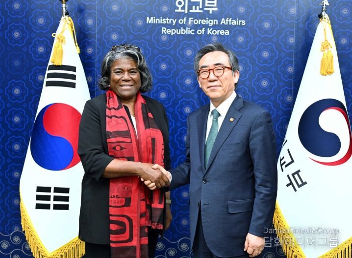 조태열 장관, 린다 토머스-그린필드 주유엔 미국대사 면담