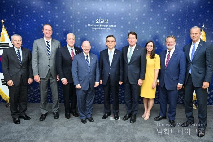 미국 상원 의원단 면담