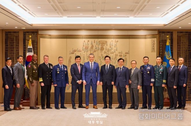 피트 헤그세스 미 전쟁부 장관 예방(대통령실)