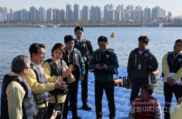한강뚝섬 선착장 안전점검(국무총리실)