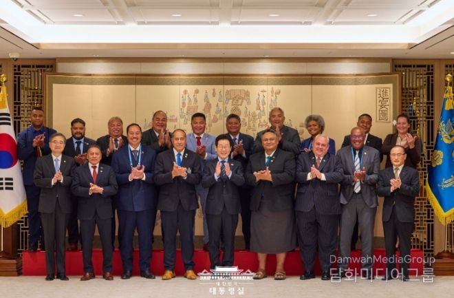 태평양도서국 외교장관 단체 접견(대통령실)